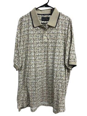 Steve Stricker Fairway Sport XL Golf Polo Shirt All Over Print Tee Vintage NWT